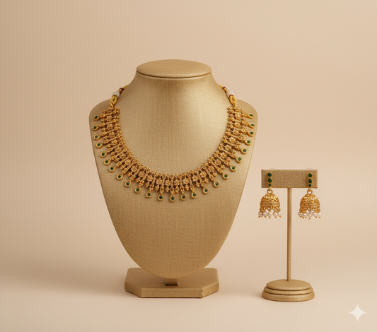 AUR039-Traditional Necklace and Earring