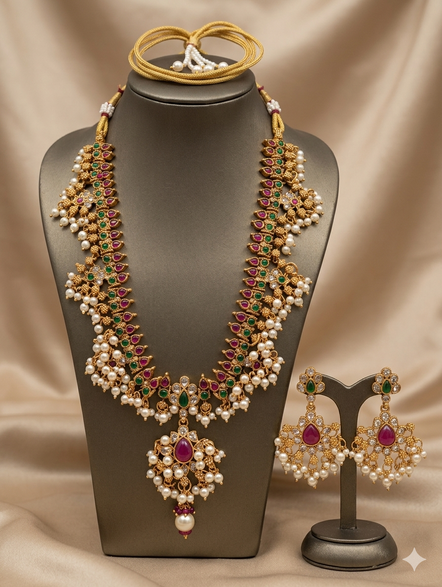 AUR247- Necklace and Earrings Set