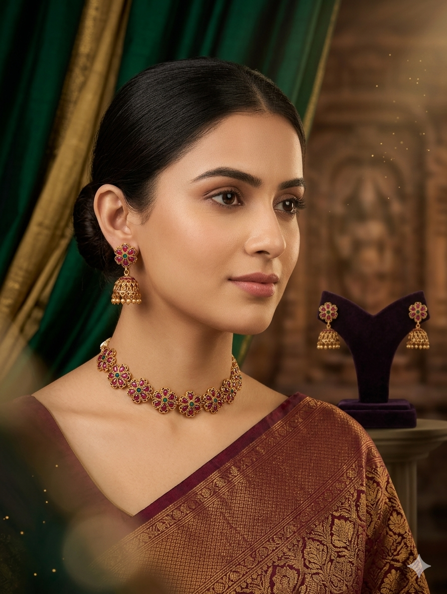 AUR253- Necklace and Earrings Set