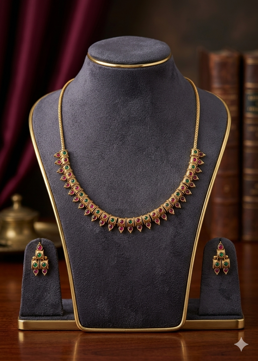 AUR287- Necklace and Earrings Set
