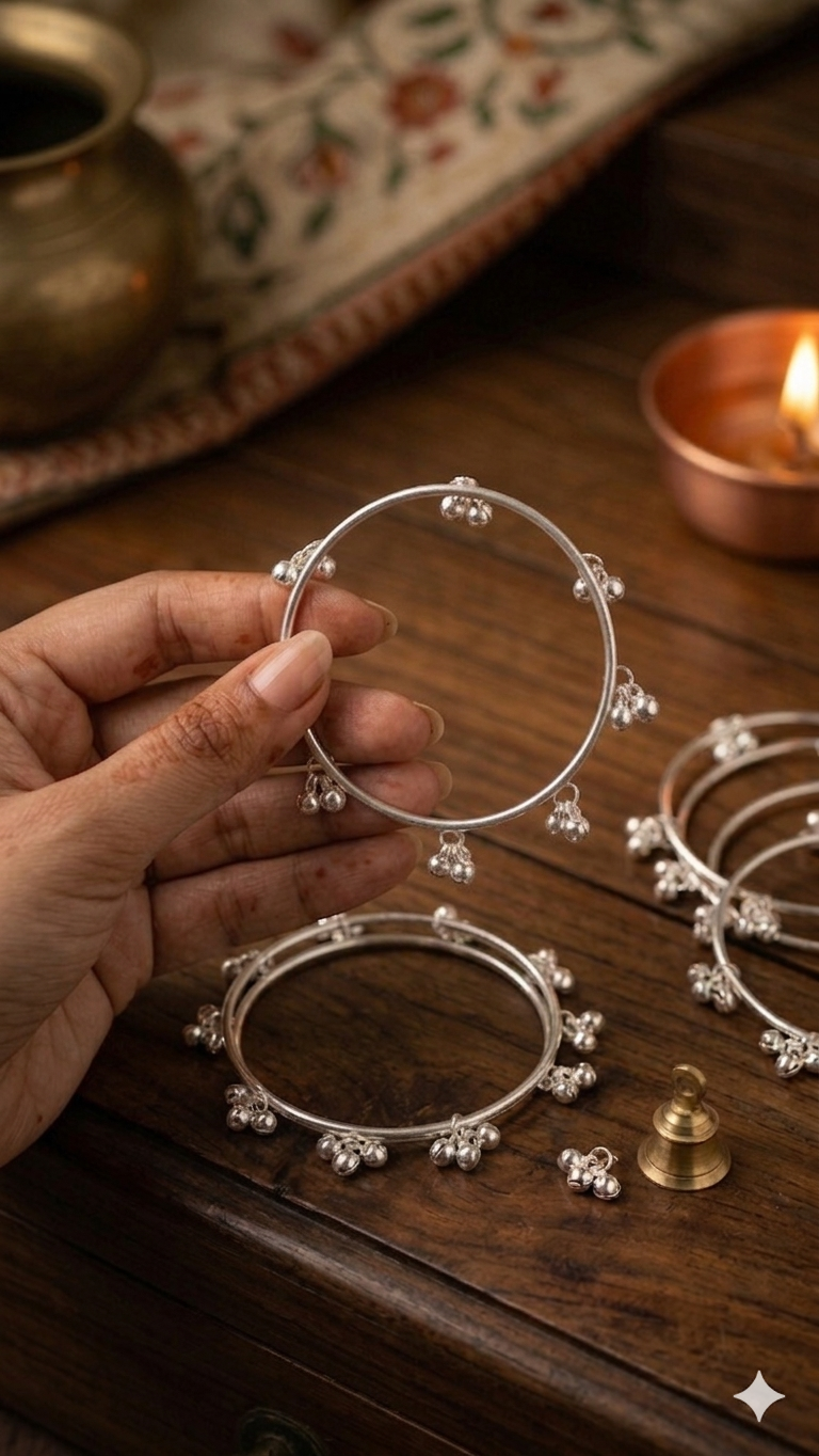 AUR 502 - Kashmiri /Gunguroo Bangles (4 bangles in a set)