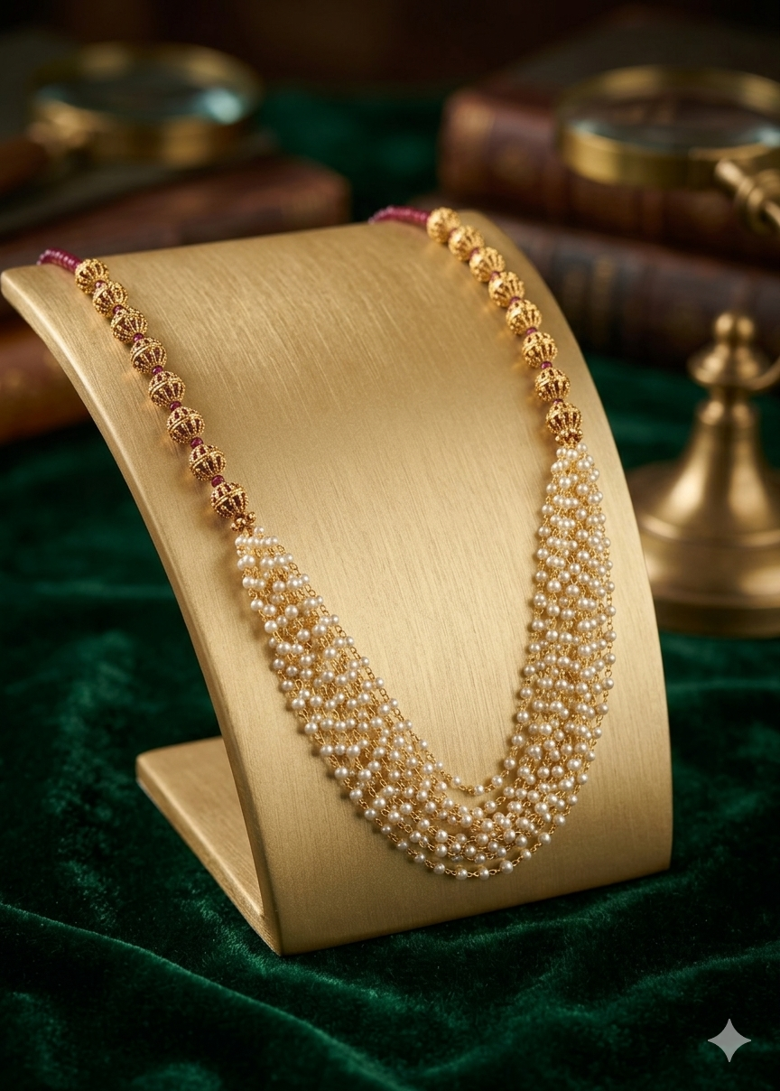 AUR279- Premium Traditional Necklace and Earrings Set