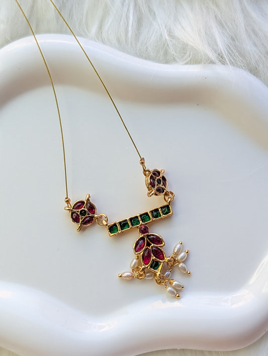 AUR055-  Invisible Chain - Necklace and Earring