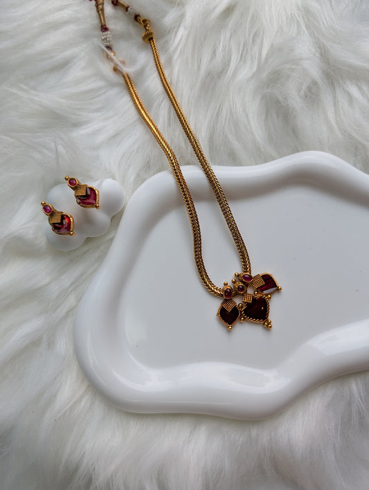 AUR058- Simple Jewelry -Necklace and Earring