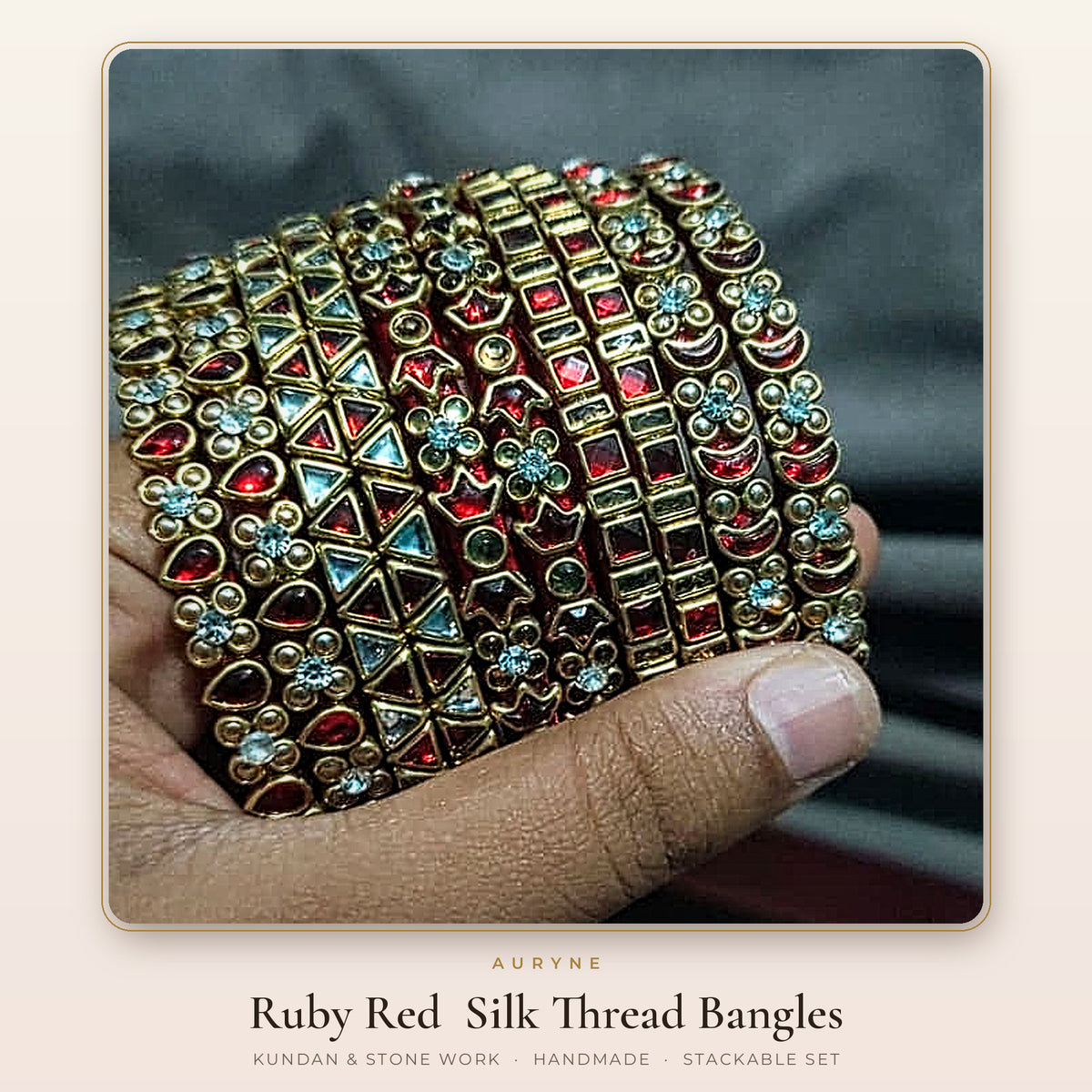 Silk Thread Bangles (2 bangles in a set)