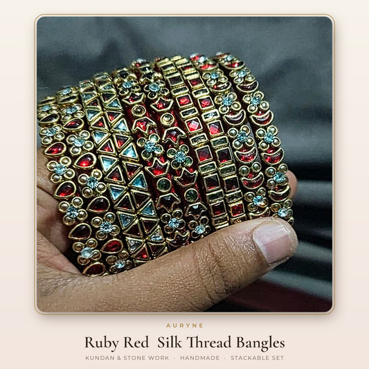 Silk Thread Bangles (2 bangles in a set)