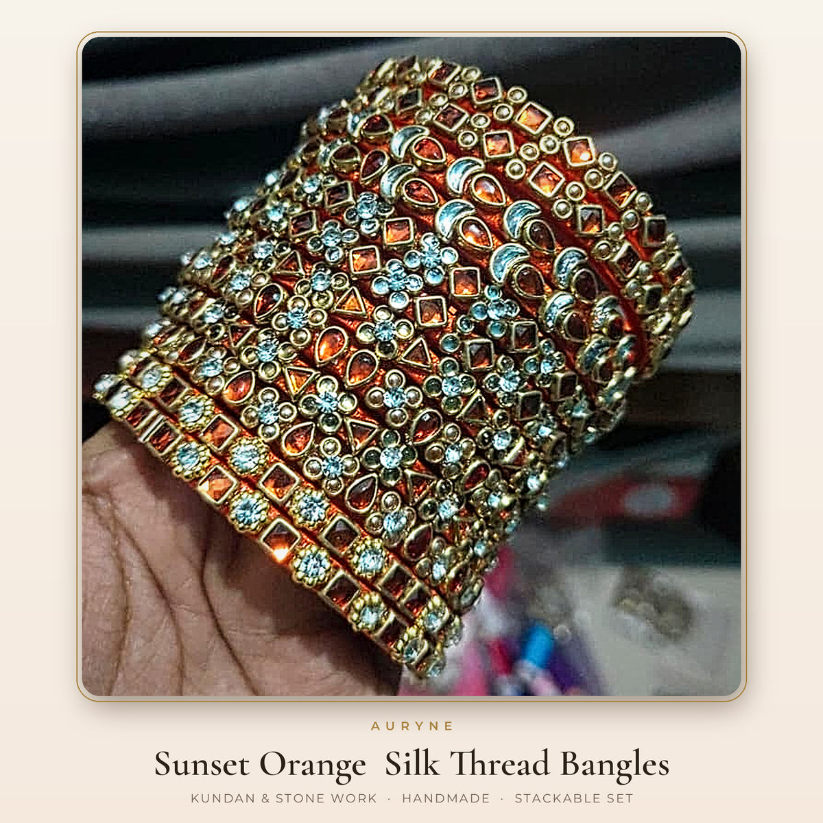 Silk Thread Bangles (2 bangles in a set)