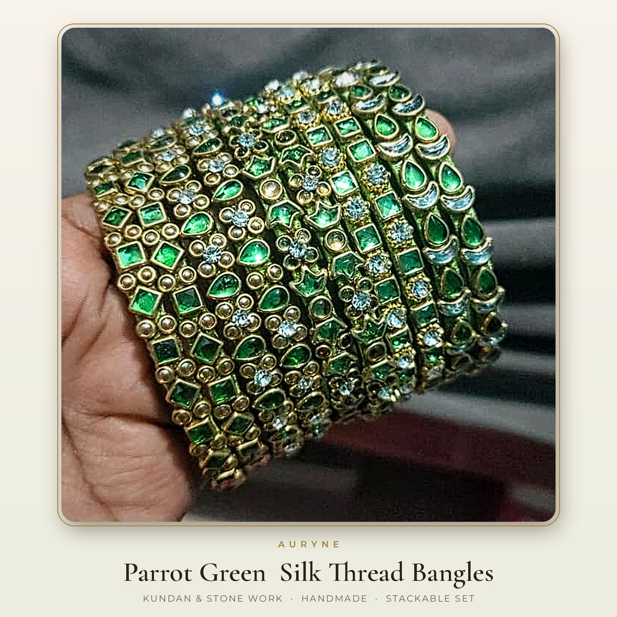 Silk Thread Bangles (2 bangles in a set)