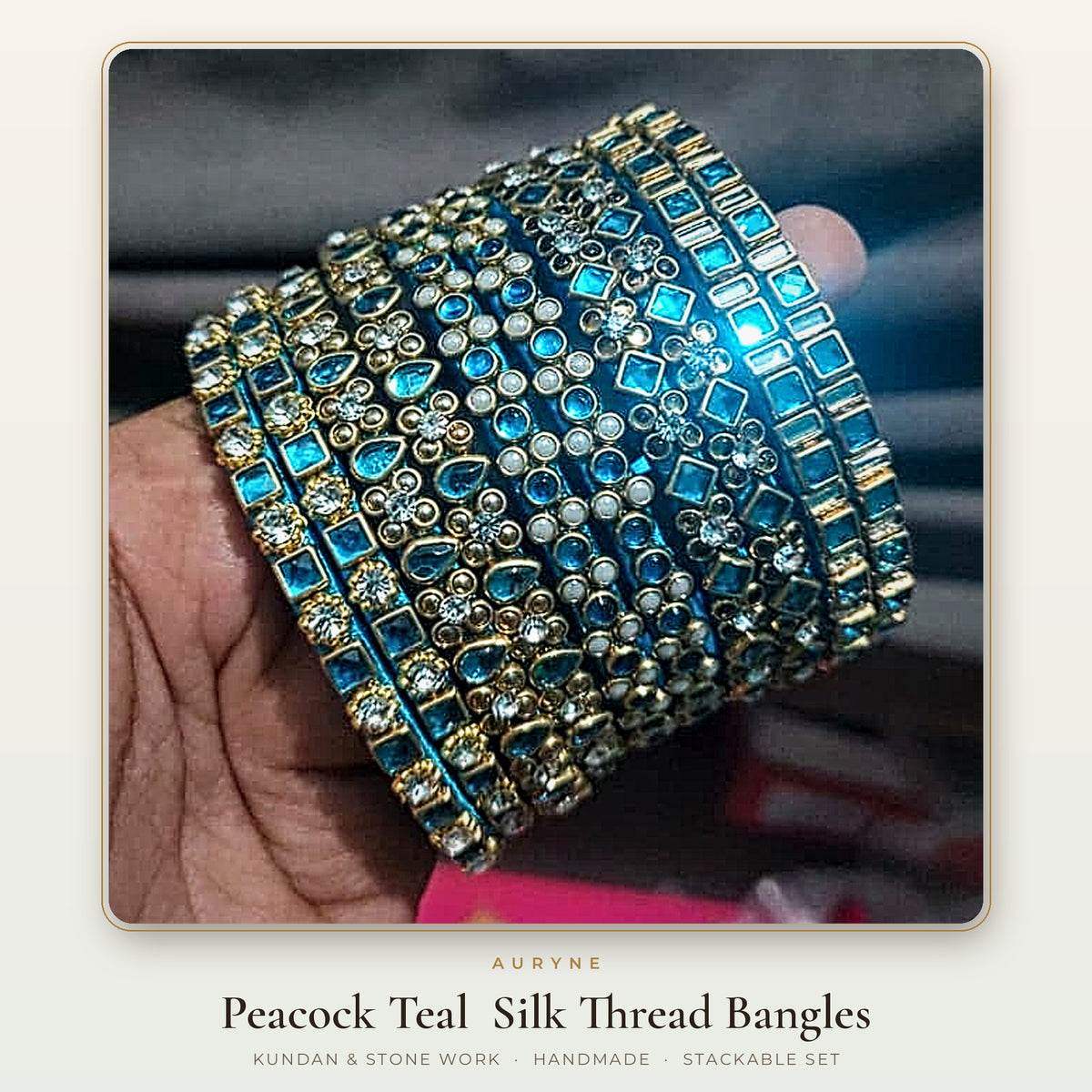 Silk Thread Bangles (2 bangles in a set)