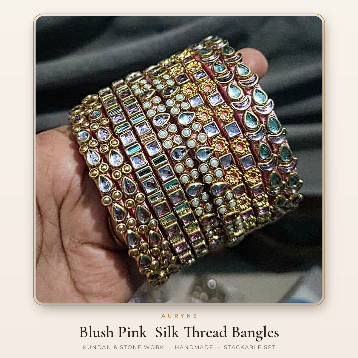 Silk Thread Bangles (2 bangles in a set)