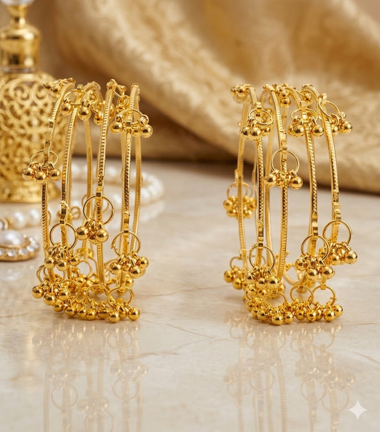 AUR 502 - Kashmiri /Gunguroo Bangles (4 bangles in a set)