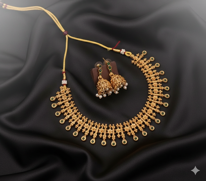 AUR039-Traditional Necklace and Earring