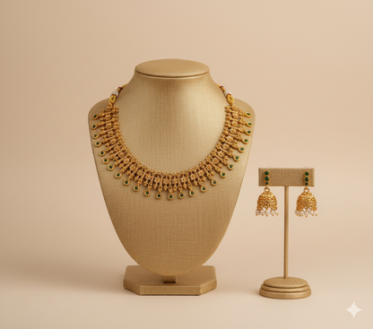 AUR039-Traditional Necklace and Earring