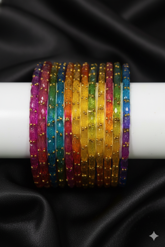 Raindrop Glass Bangles