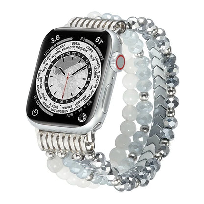 Women Straps for Iwatch Series 7 6 SE 5 4 41 45mm Jewelry Crystal Agate Wristband for Apple Watch Ultra 49 44 40mm Band