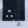 Natural Freshwater Pearl Jewelry Freshwater  Pearl Necklace Ring Earrings Jewelry Sets