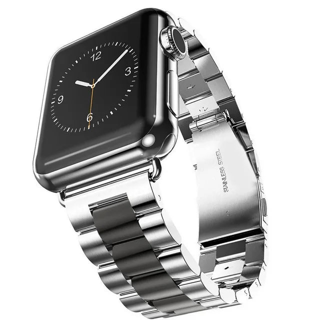 Apple Watch Series Metal Stainless Steel Band Bracelet Straps 40mm 44mm Adapter for IWatch Band