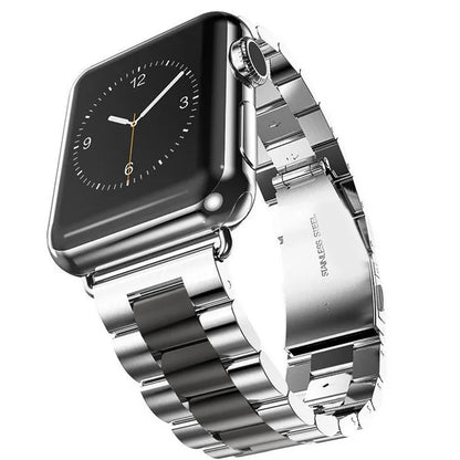 Apple Watch Series Metal Stainless Steel Band Bracelet Straps 40mm 44mm Adapter for IWatch Band