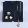 Natural Freshwater Pearl Jewelry Freshwater  Pearl Necklace Ring Earrings Jewelry Sets