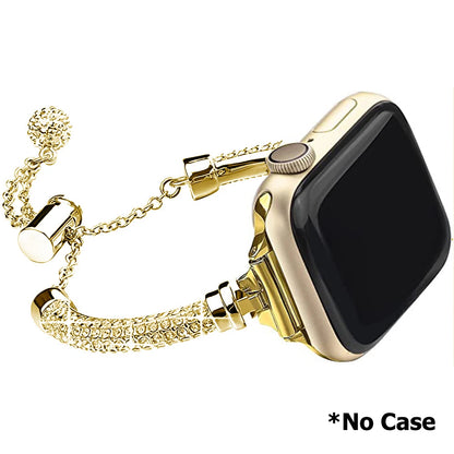 Sparkling Crystal for IWatch Series 8 7 SE 6 5 4 Metal Chain Band for Apple Watch Band 49mm 45mm 42mm 41mm 44mm