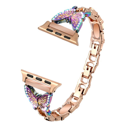 Chain Loop Link Watch Strap for Apple Watch Band 38mm 44mm Metal Strap Bracelet Woman for IWatch Series 8 7 6 SE 5 4