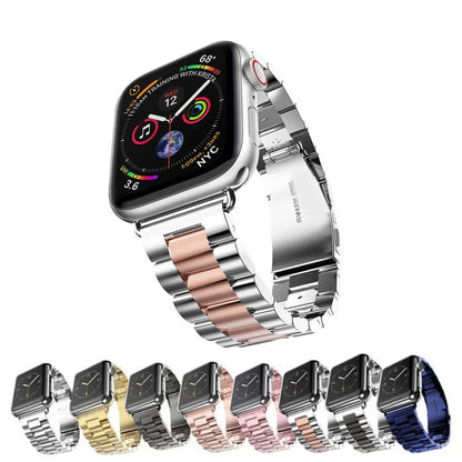 Apple Watch Series Metal Stainless Steel Band Bracelet Straps 40mm 44mm Adapter for IWatch Band