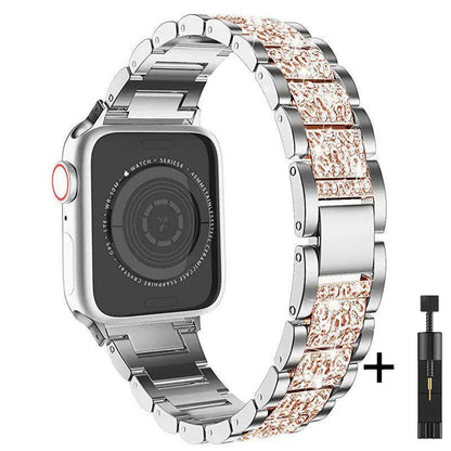Bracelet Chain Strap for  Apple Watch Series 8 7 6 5 4 SE Stainless Steel Strap for Apple Watch Band 40mm 41mm 44mm 45mm