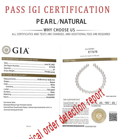 Natural Pearl Necklace Nearly Round Freshwater Pearl Necklace Set