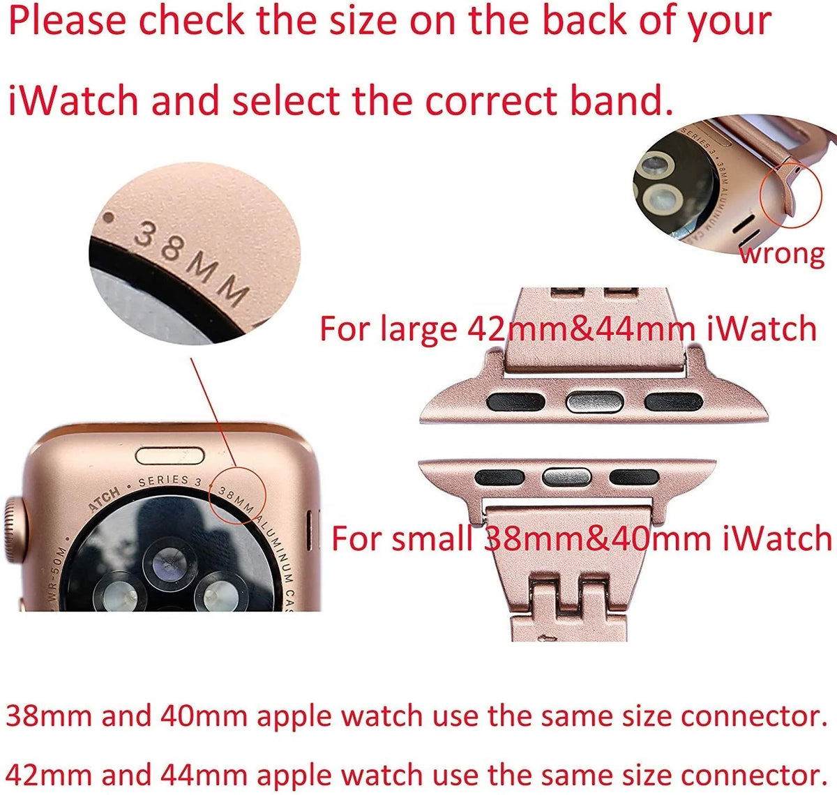 Keepwin Elegent Crystal Diamond Bracelet Women Stainless Steel Watch Band Chain Strap for Apple IWatch 9 8 7 6 5 4 Series