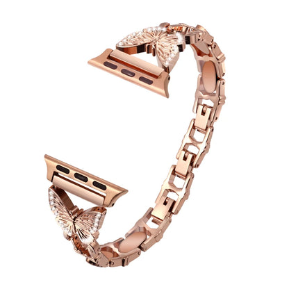 Chain Loop Link Watch Strap for Apple Watch Band 38mm 44mm Metal Strap Bracelet Woman for IWatch Series 8 7 6 SE 5 4
