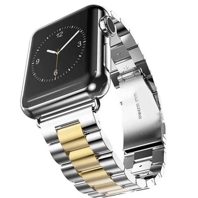 Apple Watch Series Metal Stainless Steel Band Bracelet Straps 40mm 44mm Adapter for IWatch Band