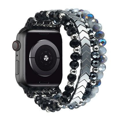 Women Straps for Iwatch Series 7 6 SE 5 4 41 45mm Jewelry Crystal Agate Wristband for Apple Watch Ultra 49 44 40mm Band