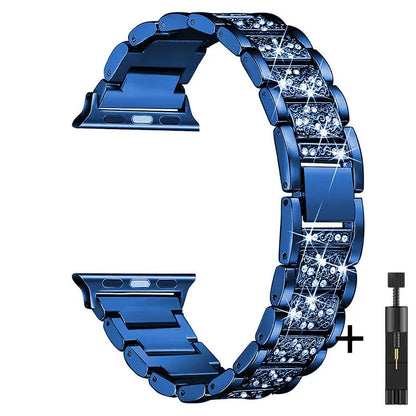 Bracelet Chain Strap for  Apple Watch Series 8 7 6 5 4 SE Stainless Steel Strap for Apple Watch Band 40mm 41mm 44mm 45mm