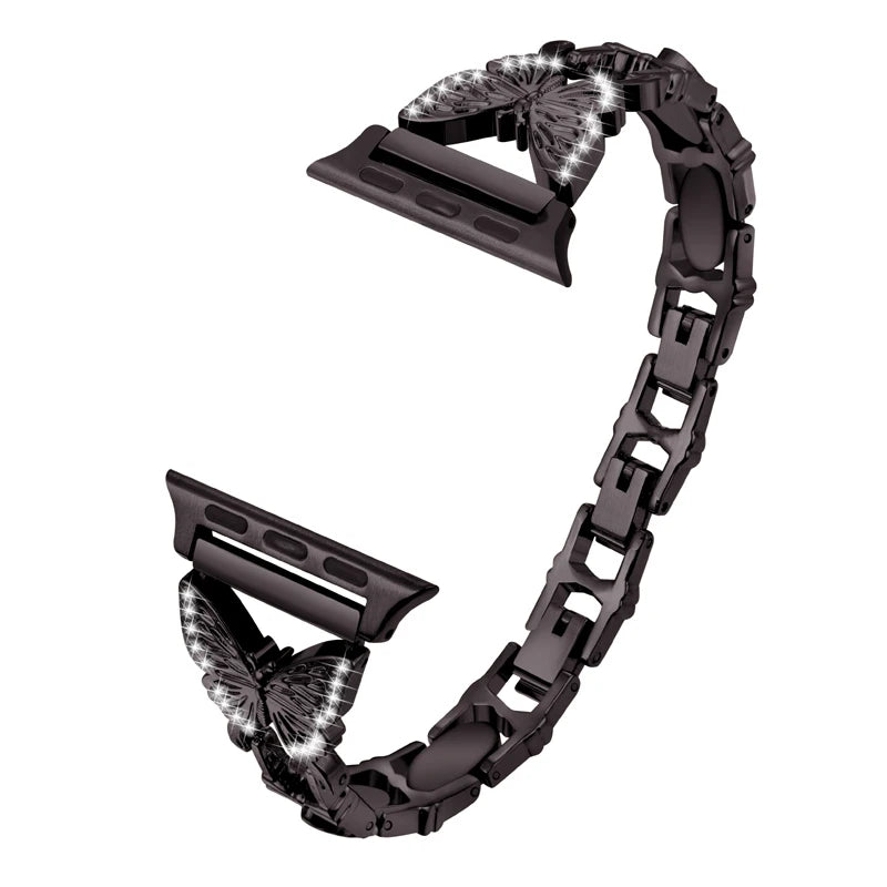 Chain Loop Link Watch Strap for Apple Watch Band 38mm 44mm Metal Strap Bracelet Woman for IWatch Series 8 7 6 SE 5 4