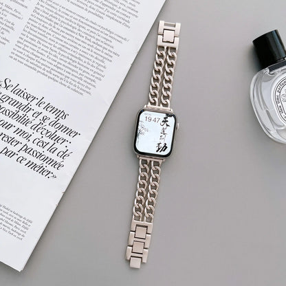 Dropshipping Women's Watch Strap for IWatch Series 7 6 5 4 Jewelry Metal Band for Apple Watch 38mm 42mm 40mm 44mm 41mm 45mm