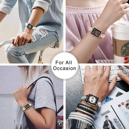 Bracelet Chain Strap for  Apple Watch Series 8 7 6 5 4 SE Stainless Steel Strap for Apple Watch Band 40mm 41mm 44mm 45mm
