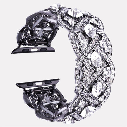 Diamond Metal Strap for Iwatch Series 8 7 6 SE 5 4 3 Bling Watch Band for Apple Watch Ultra 38mm 45mm 49mm Fashion Strap