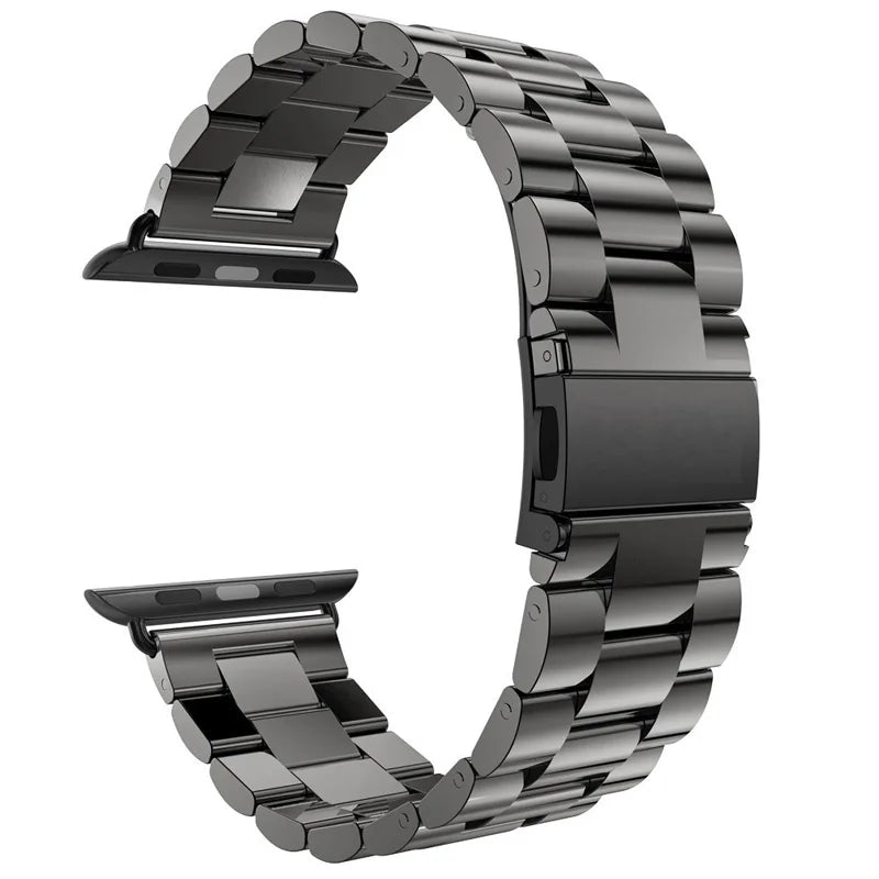 Apple Watch Series Metal Stainless Steel Band Bracelet Straps 40mm 44mm Adapter for IWatch Band