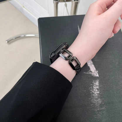 Luxury Women's Strap for Iwatch Series 8 7 Se 6 5 4 3 2 Jewelry Metal Strap for Apple Watch Band 44mm 42mm 40mm