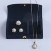 Natural Freshwater Pearl Jewelry Freshwater  Pearl Necklace Ring Earrings Jewelry Sets