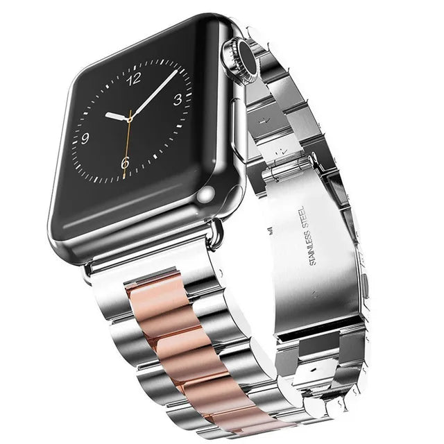 Apple Watch Series Metal Stainless Steel Band Bracelet Straps 40mm 44mm Adapter for IWatch Band