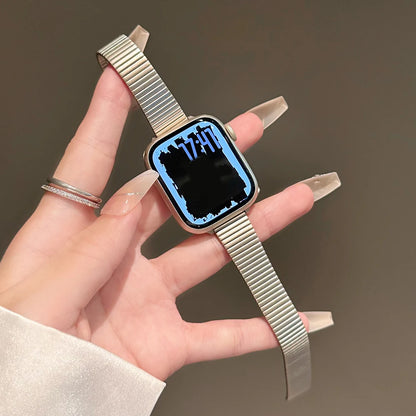 Stainless Steel Watch Bracelet Straps for Apple Watch Bands 46mm 42mm 44mm 49mm 45mm 41mm for Iwatch Series 9 SE 7 8 Ultra 2