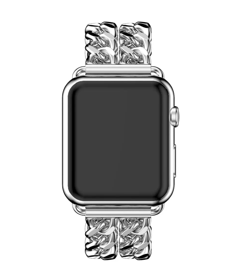 Dropshipping Women's Watch Strap for IWatch Series 7 6 5 4 Jewelry Metal Band for Apple Watch 38mm 42mm 40mm 44mm 41mm 45mm