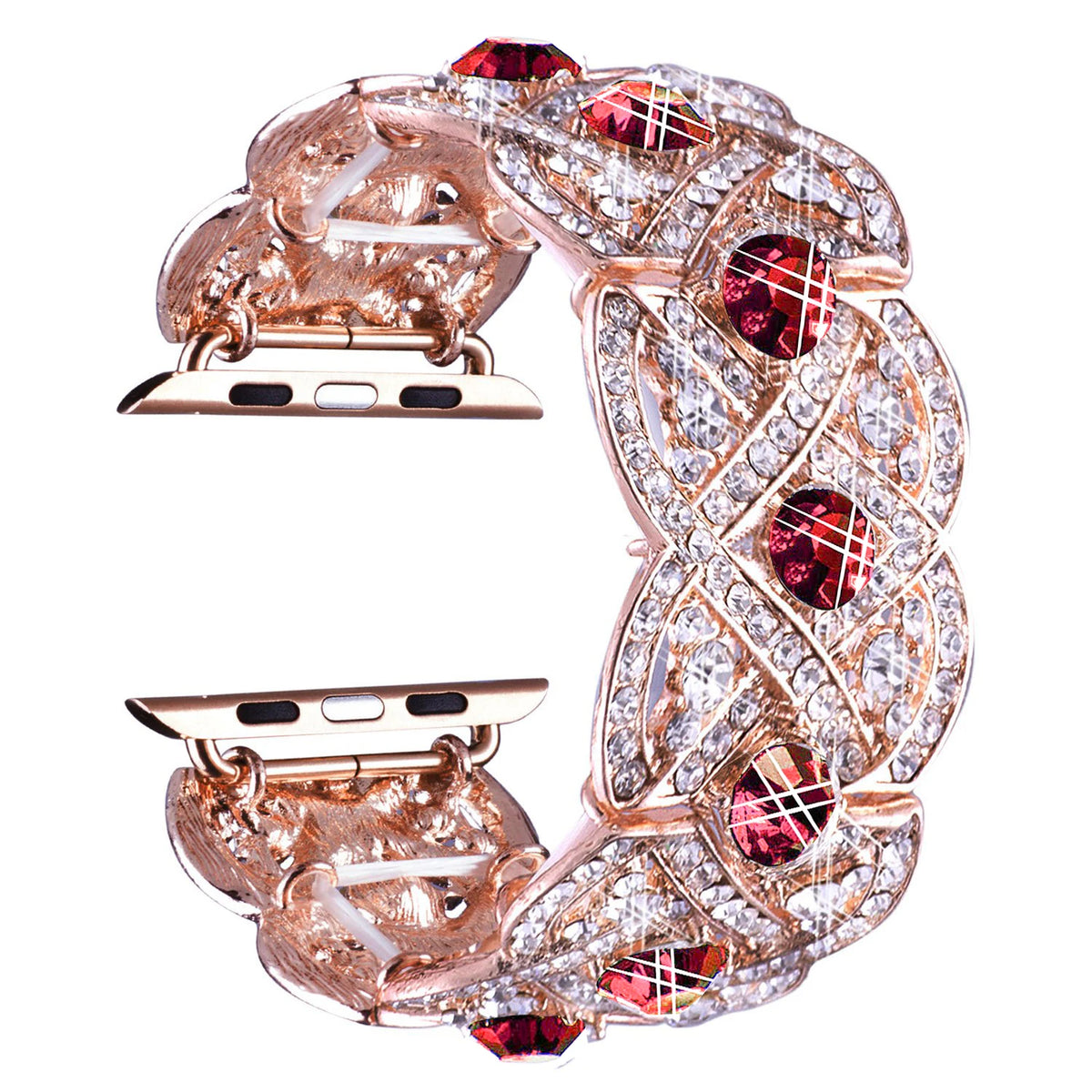 Diamond Metal Strap for Iwatch Series 8 7 6 SE 5 4 3 Bling Watch Band for Apple Watch Ultra 38mm 45mm 49mm Fashion Strap