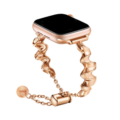 Jewelry Strap for Apple Watch Band Ultra 49mm 41mm 38 44 45mm Luxury Chain Metal Bracelet for IWatch Series 7 8 6 5 4 3 Se Strap