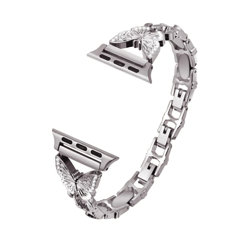 Chain Loop Link Watch Strap for Apple Watch Band 38mm 44mm Metal Strap Bracelet Woman for IWatch Series 8 7 6 SE 5 4