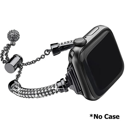 Sparkling Crystal for IWatch Series 8 7 SE 6 5 4 Metal Chain Band for Apple Watch Band 49mm 45mm 42mm 41mm 44mm