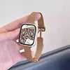 Stainless Steel Woven Magnetic Buckle Watch Band for Apple Watch S12 Apple Watch Strap Silver