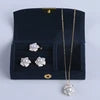 Natural Freshwater Pearl Jewelry Freshwater  Pearl Necklace Ring Earrings Jewelry Sets