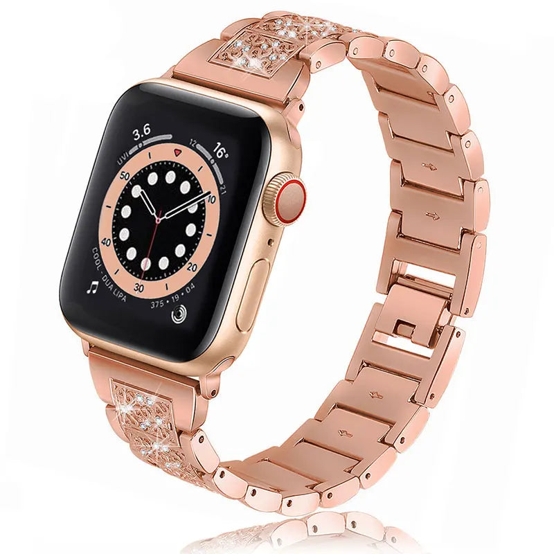 Bracelet Chain Strap for  Apple Watch Series 8 7 6 5 4 SE Stainless Steel Strap for Apple Watch Band 40mm 41mm 44mm 45mm